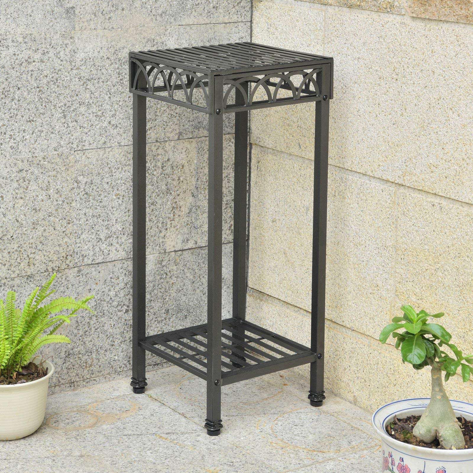 Amazon.com : Segovia Iron Square Plant Stand : Patio, Lawn & Garden